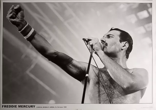QUEEN Poster Freddie Mercury London Wembley Arena 5th September 1984