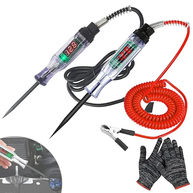 Penna di prova circuito camion auto, tester circuito automobilistico, 2 pz x9h8