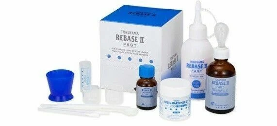 TOKUYAMA REBASE II Fast Dental Chairside Hard Denture Reline Material Free Ship