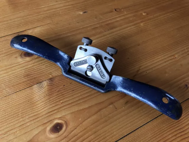 Vintage RECORD No 0151 Spokeshave, Curved Sole, Made in England.