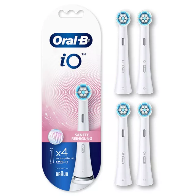 4 PCS Oral-B iO Gentle Care Sensitive Electric Toothbrush Heads Pack