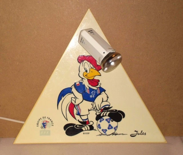 APPLIQUE FOOT MASCOTTE COQ Jules FRANCE luminaire orientable