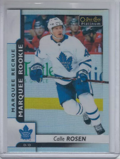 17/18 OPC Platinum Toronto Maple Leafs Calle Rosen Rainbow Rookie RC card #168