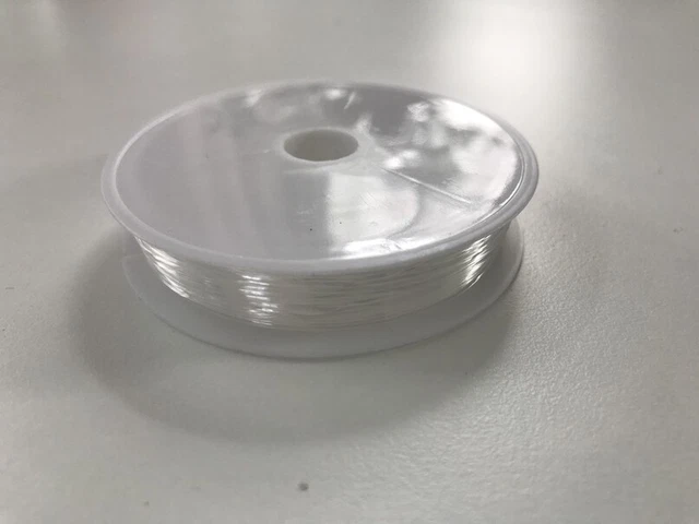 (0,36 €/m) 7 m Nylonfaden klar elastisch 0,8 Schnur Schmuck Nylon Faden RC18