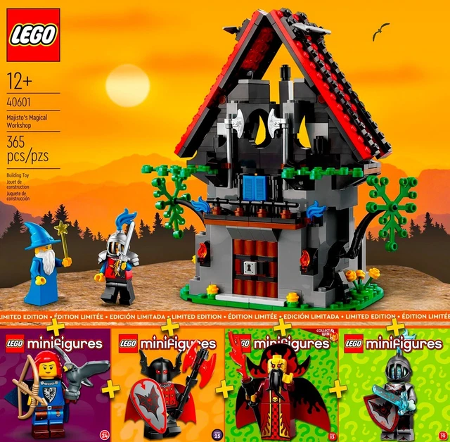 LEGO ICONS #40601 - Majisto Magical Workshop + Minifigures Collection ...