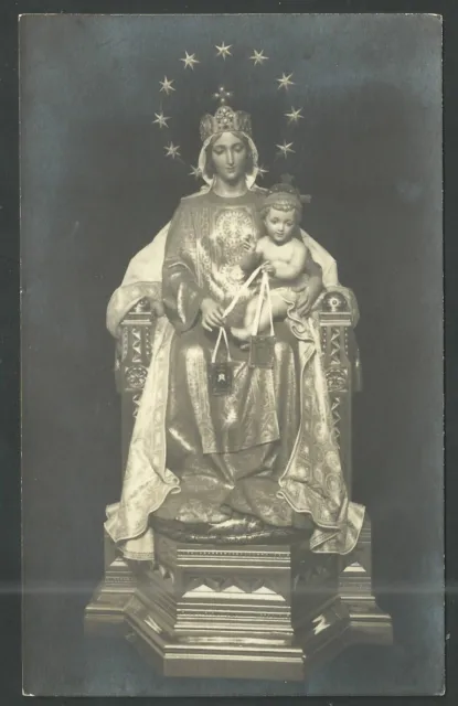 santino antico postale de la Madonna del Carmine estampa holy card image pieuse
