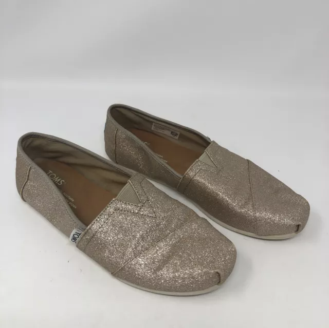 Toms rose gold sales glimmer women's classics