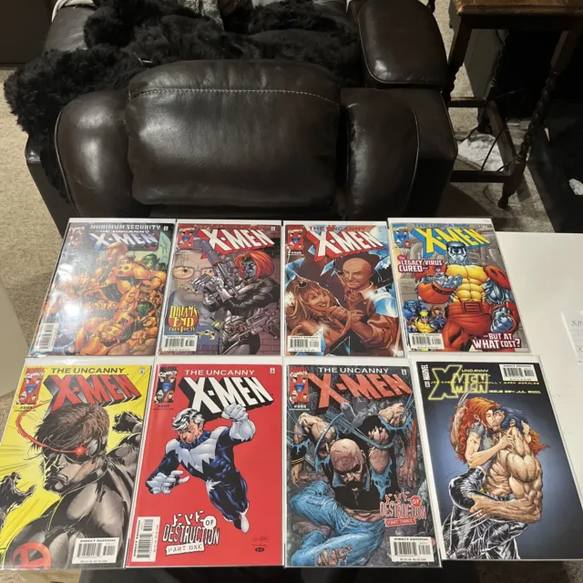Lot Run 8 Books Uncanny X-Men #387-#394 VF+ To NM