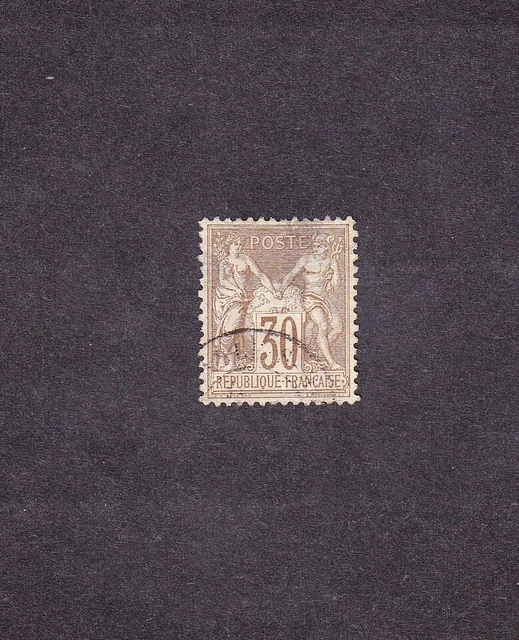 France Timbre type SAGE type 1 oblitéré 30c brun foncé n°69 voir scan 