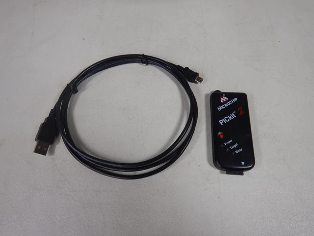 (USED) Microchip PICkit 2 USB Development Programmer and Debugger w/USB cable