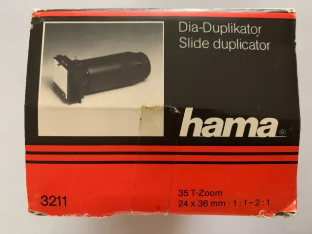 Hama Dia-Duplikator / Slide duplicator 3211 - 35 T-Zoom 24 x 36 mm - 1:1-2:1