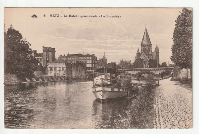METZ - Moselle - CPA 57 - Le Bateau Promenade la Lorraine