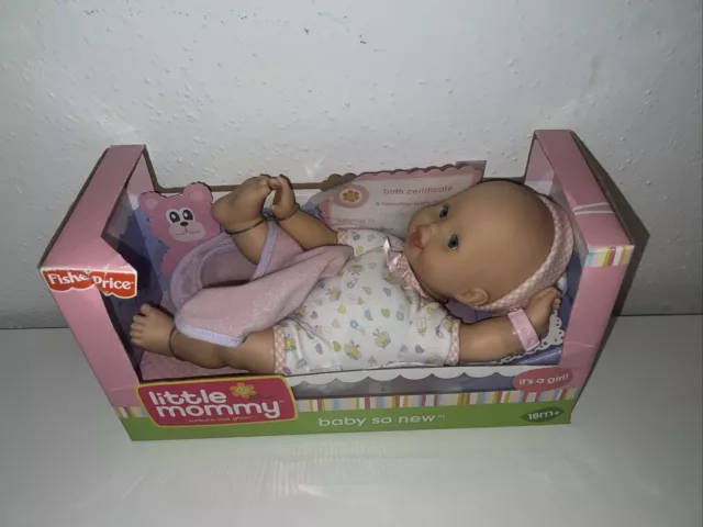 2008 Fisher Price Mattel Vintage Little Mommy Baby So New Doll It's A Girl