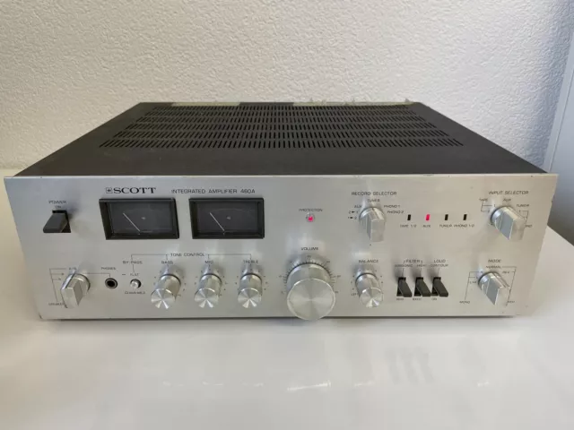 HH Scott 460A Integrated Stereo Amplifier Verstärker - 1978 Silver