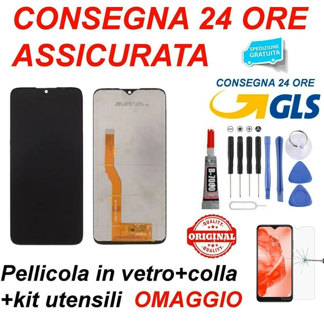 KIT 2 VETRO per TCL 205 / 4187D display 6.22 Pellicola TEMPERATO antiurto lcd