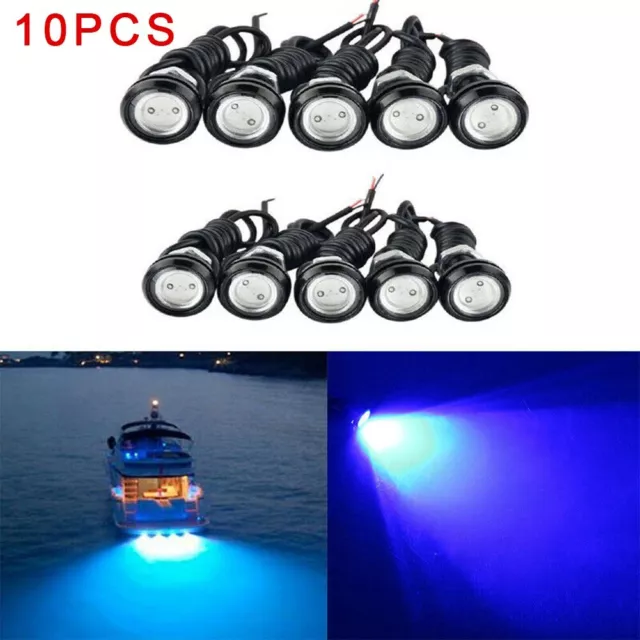 Lumière de vidange sous-marine étanche 10 x lumières DEL pour bateaux et yach