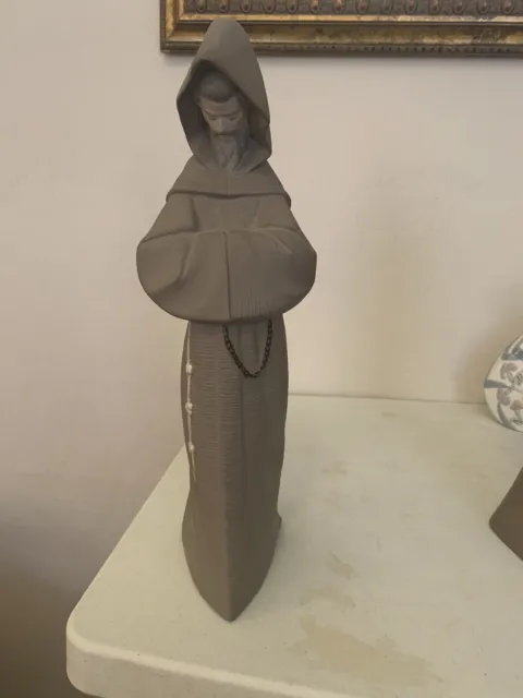 Lladro Franciscan Monk Praying Figurine 13.5" Tall  Matte Finish #2060