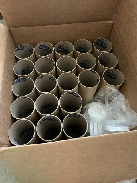3 X 12” Kraft Paper Poster Tubes - 21 Pack