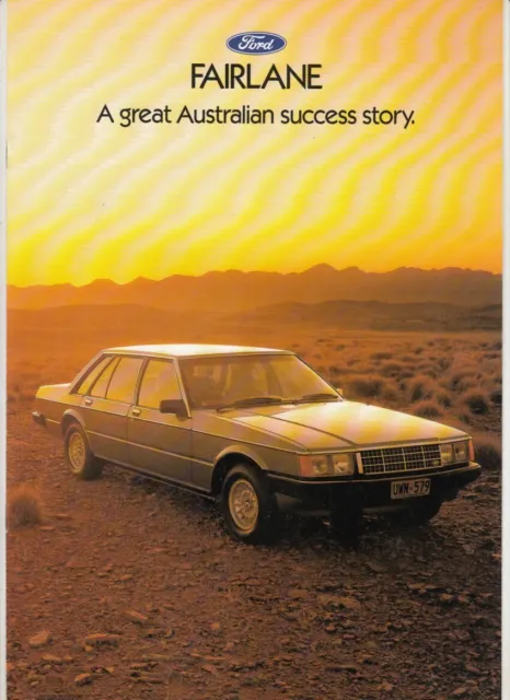 1983 FORD ZK FAIRLANE Australian 8p Brochure 4.1 6 Cylinder 4.9 V8