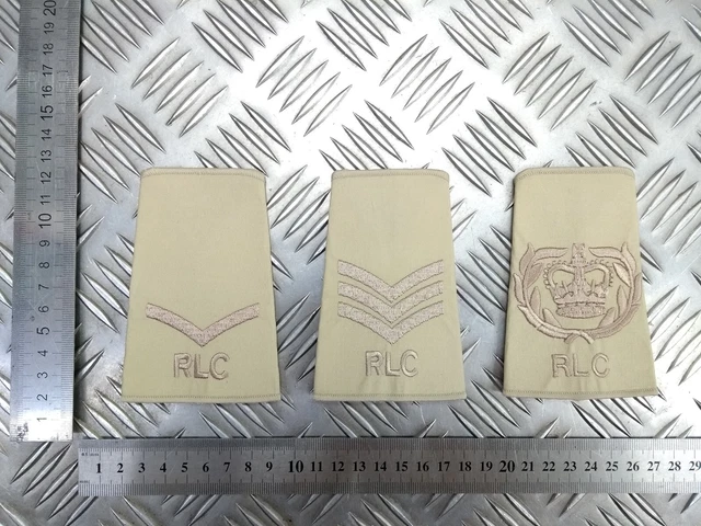 Rlc Ranks ROYAL LOGISTIC CORPS RLC Cream Rank Slides Various Ranks - NEW EUR 27 ...