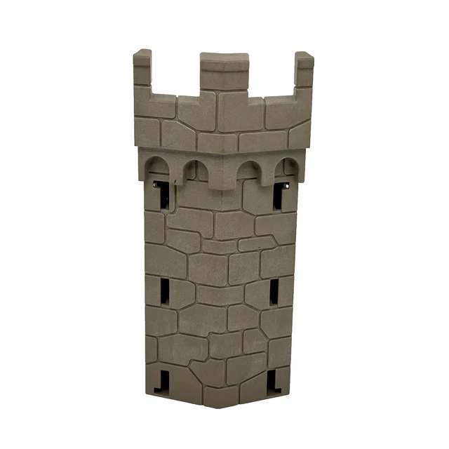 Mur De Château Playmobil Moyen-âge Gris Avec Trou – Pièces 4865/4866, Occasion, Pour Extension