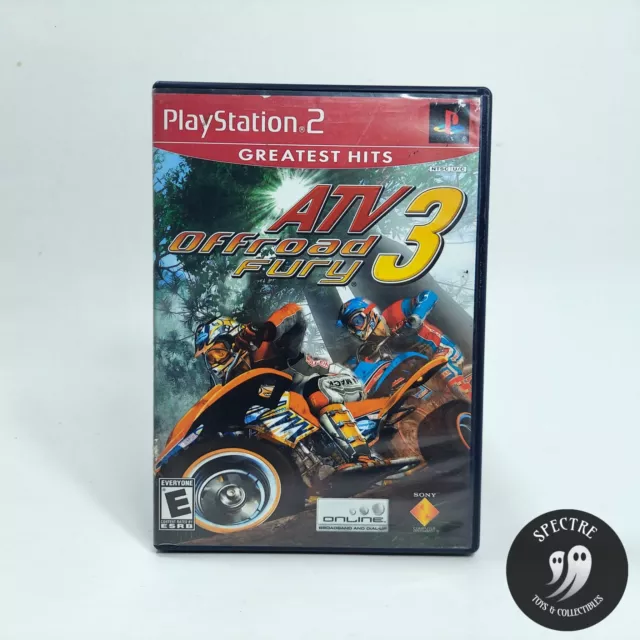 PS2 Lot of 5 Racing Games:: Moto Mania 3, Power Drome, ATV Fury, Splashdown  AD88