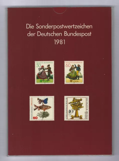 Jahrbuch Bund / Berlin 1981 postfrisch wie von der Versandstelle verausgabt