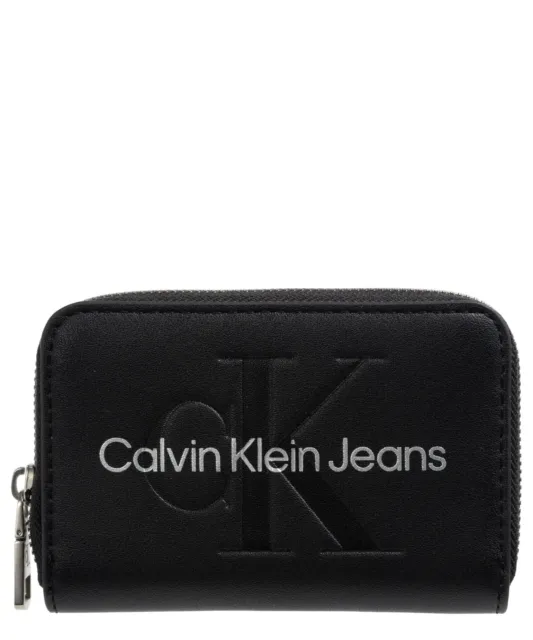 Calvin Klein Jeans portafoglio donna K60K6072290GL nero Black - Metallic Logo