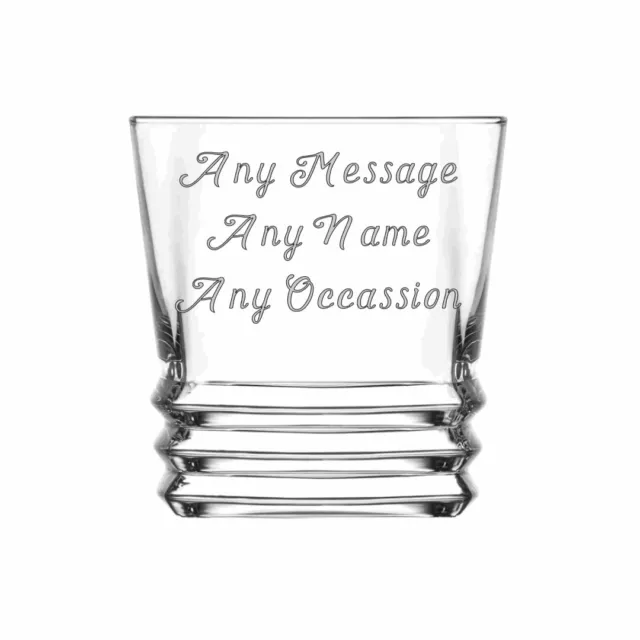 Personalised Whiskey Glass, Engraved Whisky Wedding Birthday Christmas Gift