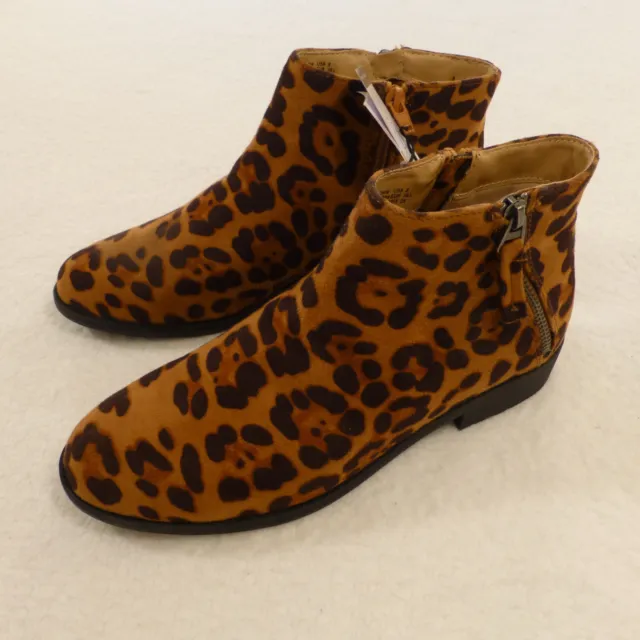 Leopard Print Ankle Boots Rock Star Night club Shoes Size 8 NWT