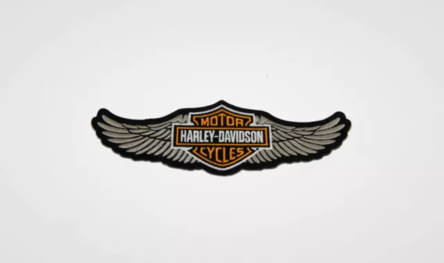 Toppa Harley-Davidson 8"" Bar & Shield Wings patch circa 20,32 x 6,35 cm