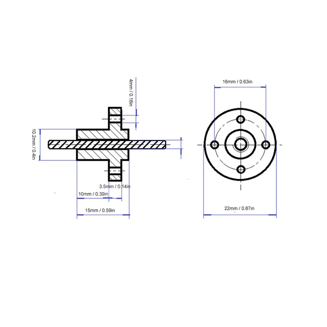 (8-300)KP08 Bearing Pad Corrosion Resistant Wide Application Firm Linear Motion