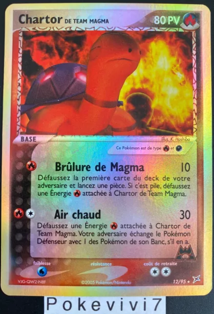 Carte Pokemon CHARTOR 12/95 Holo REVERSE Bloc EX Team Aqua VS Team Magma FR