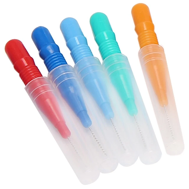 100 pz spazzolino interdentale denti precetti denti denti denti morbidi filo interdentale BruO1K8