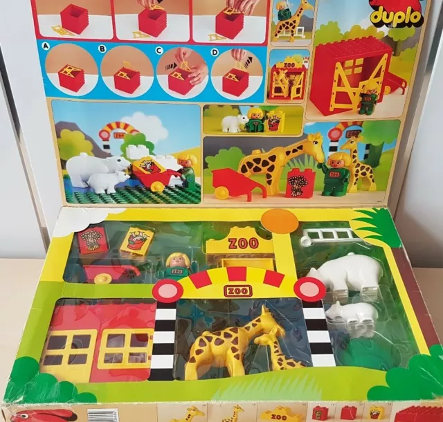 VINTAGE 1990 LEGO Duplo Mini Zoo Set 2666 Complete Boxed VGC 45.00 PicClick UK