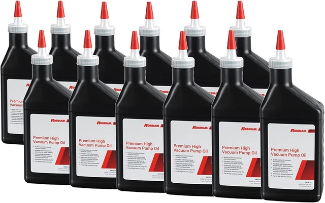 13119 Premium High Vacuum Pump Oil, Pint (12-Pack)