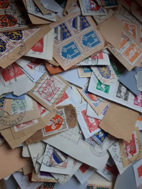 Lots de Environ 3000 Timbres français obliterės (nombreux double) 2