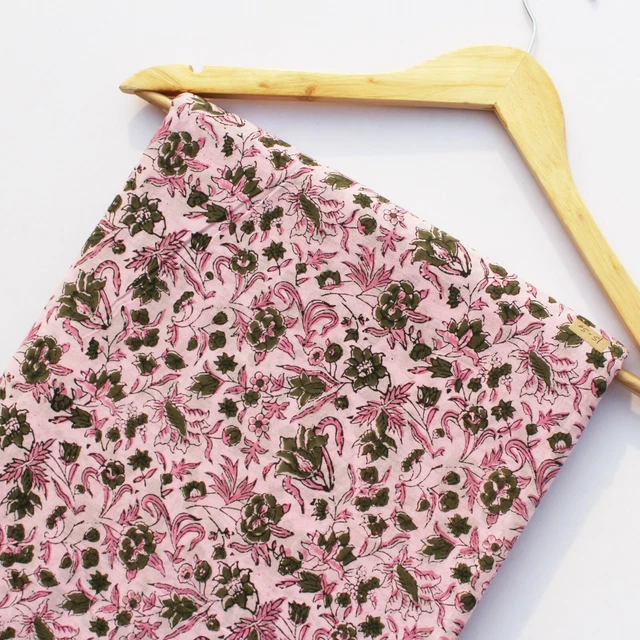 Main Fleur Bloc Coton Imprimé Artisanat de Couture Tissu Pour Dress Matériel Yrd
