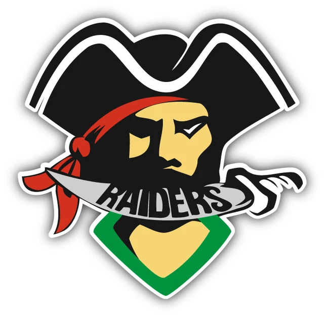 PRINCE ALBERT RAIDERS Hockey Head Logo Car Bumper Sticker Decal 3