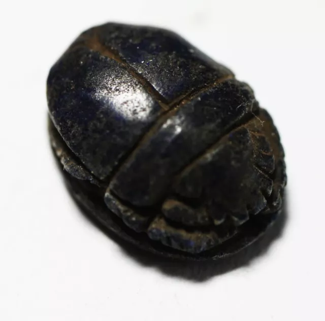 Zurqieh -As22845- Ancient Egypt. New Kingdom. Lapis Lazuli Scarab. 1300 B.c