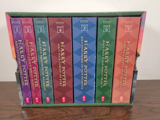 NEW Harry Potter The Complete Series Books 1-7 Scholastic Paperback Box Set