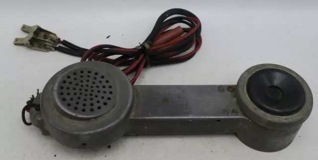 Antique Western Electric Telephone D-81760 Portable Lineman Butt set Handset