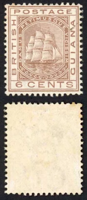 British Guiana SG129 6c wmk Crown CC M/M Cat 100 pounds