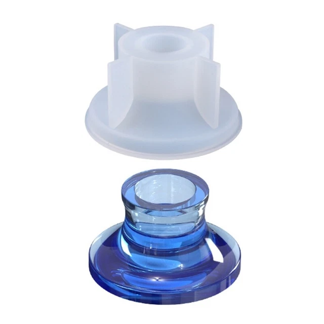 Candlestick Mold Cement Concrete Mold Round Tealight Holder Resin Molds