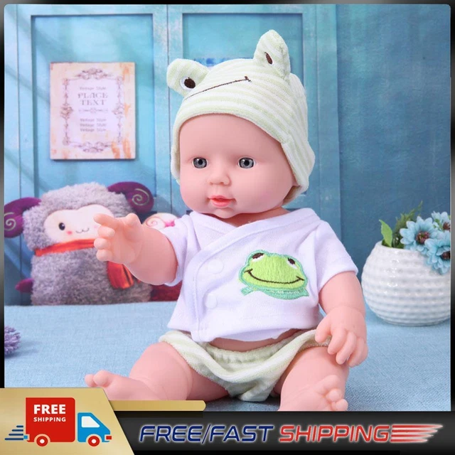 30cm Finished Doll Washable PVC 3D Prop Doll Baby Companion Toys (Green) #1