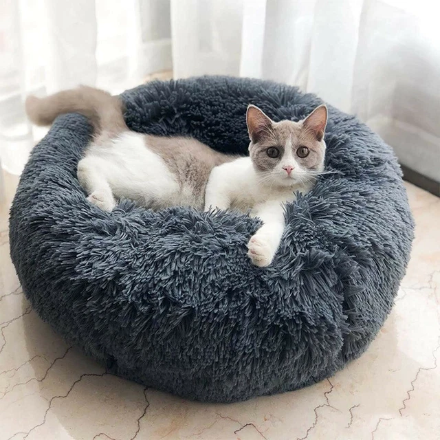 Festnight Panier Chien Chat Panière Paniere Coussin Lit Hiver Rond Peluche Grand
