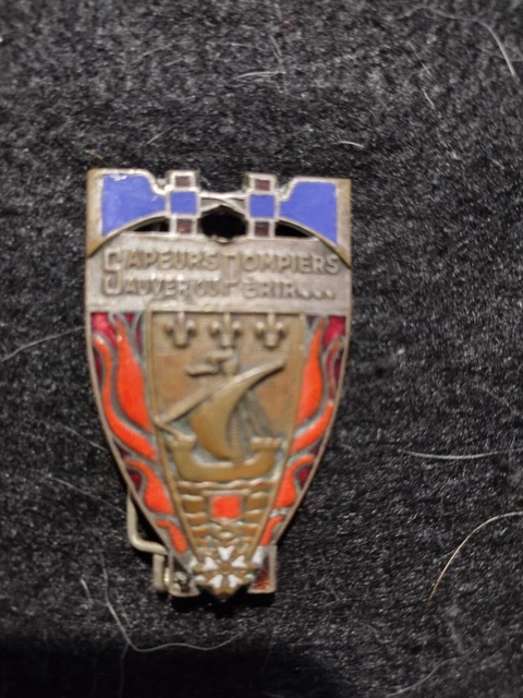 Insigne Brigade Des Sapeurs-Pompiers De Paris, Fabricant Auber, Occasion France