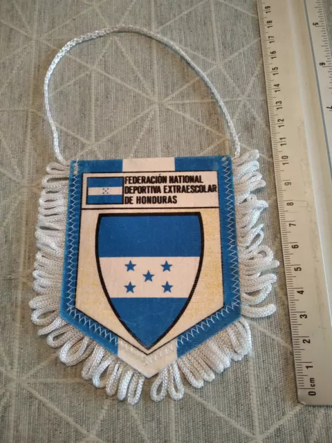 FANION FOOTBALL ancien vintage WIMPEL PENNANT - Fédération Honduras