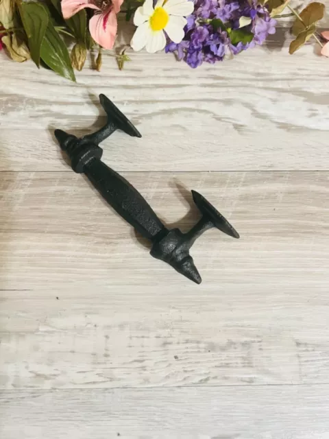 LARGE Heavy Duty Cast Iron Door Pull Handle Rustic Gate,shed Barn,Home.