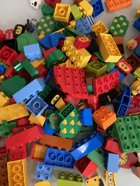 Lego DUPLO Bundle 1/4 Kilo kg Of Mixed Bricks BLOCKS Includes 1 Figure or Animal